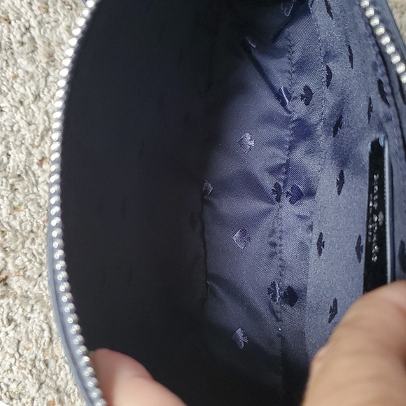 NEW Kate Spade cross body bag,purse, Lola glitter,dusk grey.Beautiful bluish tin - Picture 4 of 8